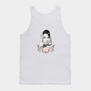 Audrey Hepburn T-Shirt Sticker Flowers Illustration Hoodie Notebook T-Shirt Tank Top